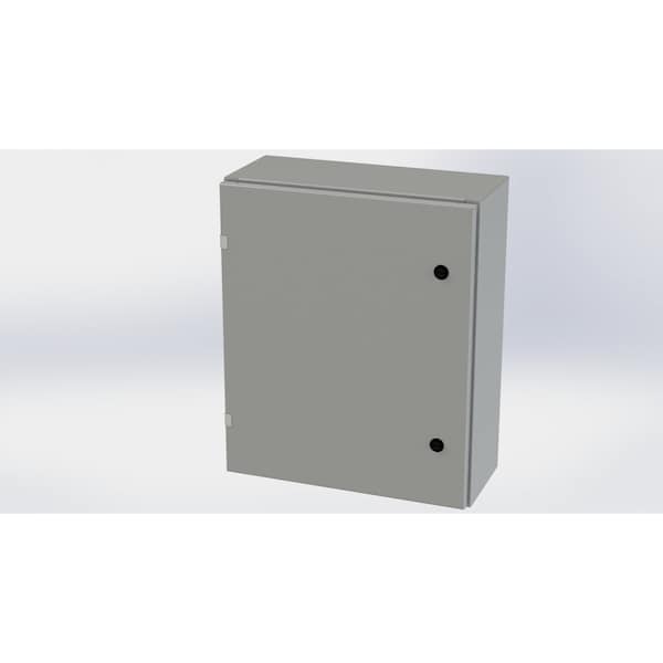 Saginaw Control & Engineering Carbon Steel Electrical Enclosures, 24 in H, 8 in D, 20 in W, NEMA 3R, 4, 12, 13, Hinged - SCE-24EL2008LP