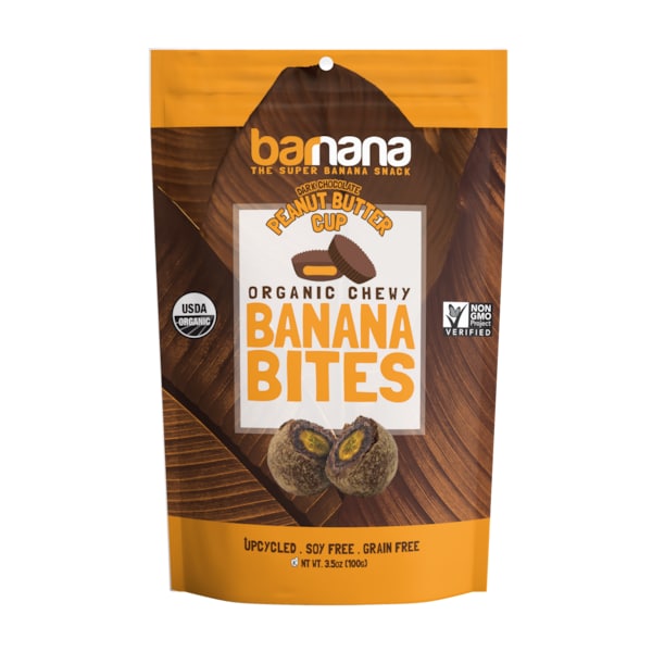 Barnana Peanut Butter Cup Banana Bites 3.5 oz., PK12 - 581
Barnana Peanut Butter Cup Banana Bites 3.5 oz., Paquete de 12 - 581