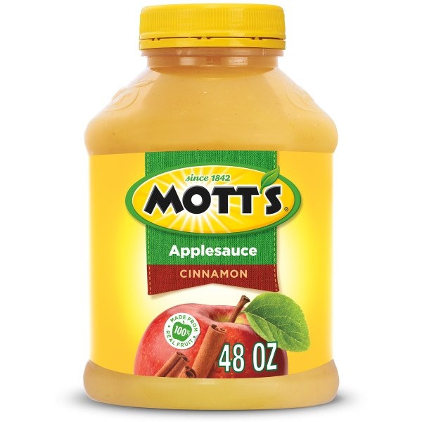 Mott's Puré de Manzana con Canela de 48 oz. en Tarro de Plástico, Paquete de 8 - 10029845