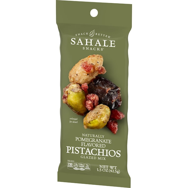 Sahale Snacks Sahale 1.5 oz. Mezcla de Pistaches y Granada con Glaseado, PK108 - 4899611115
