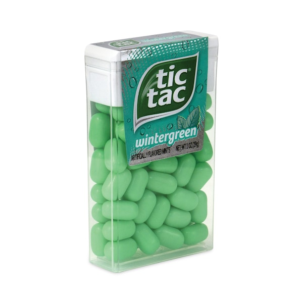 Mentas Tic Tac, Sabor Hierbabuena, Botella de 1 oz, Paquete de 12, 12 paquetes - 392777
