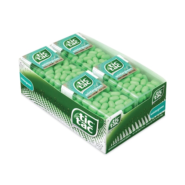 Mentas Tic Tac, Sabor Hierbabuena, Botella de 1 oz, Paquete de 12, 12 paquetes - 392777