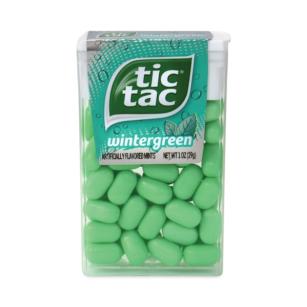 Mentas Tic Tac, Sabor Hierbabuena, Botella de 1 oz, Paquete de 12, 12 paquetes - 392777