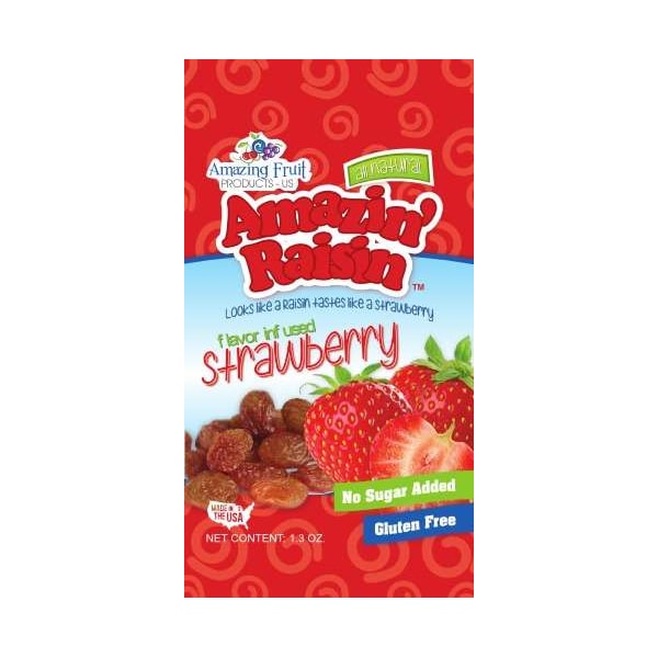 Pasas Asombrosas Pasas con Fresa 1.3 oz., Paquete de 250 - AA03A0A3E0