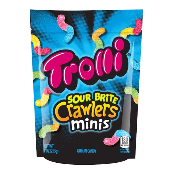 Gomitas Trolli Trolli Sour Brite Crawlers Minis 9 oz., Paquete de 6 - 11025