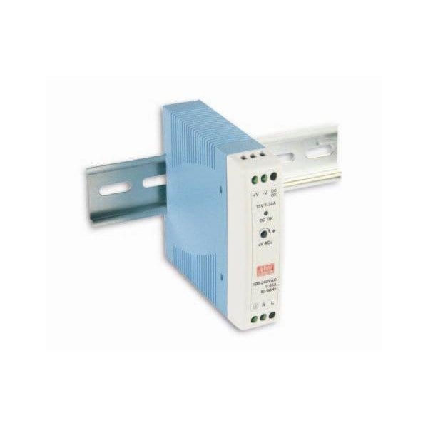 Meanwell Industrial AC/DC Din Rail Power Supply Single Output 5V 3A 15W - MDR-20-5