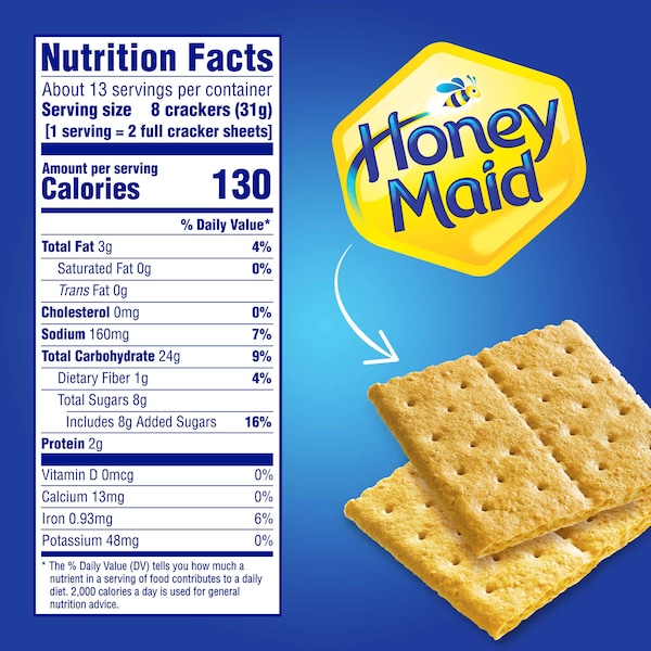Galletas Graham Honey Maid Nabisco de 14.4 oz., paquete con 12 - 00463