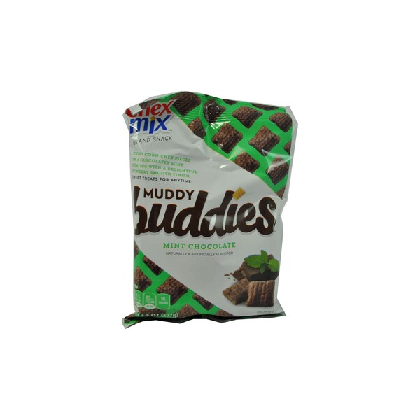 Chex Mix Chex Mix Muddy Buddies Snack Mix Menta Chocolate 4.5 oz., PK7 - 16000-14864

Mezcla de botanas Chex Mix Muddy Buddies sabor menta chocolate de 4.5 oz., paquete con 7 unidades - 16000-14864.