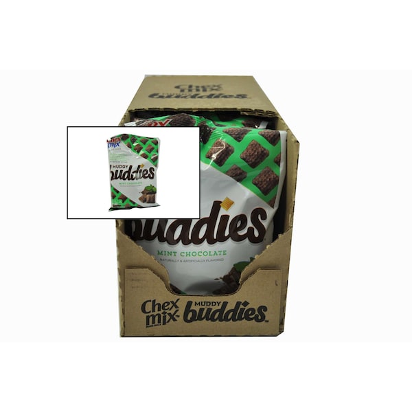 Chex Mix Chex Mix Muddy Buddies Snack Mix Menta Chocolate 4.5 oz., PK7 - 16000-14864

Mezcla de botanas Chex Mix Muddy Buddies sabor menta chocolate de 4.5 oz., paquete con 7 unidades - 16000-14864.