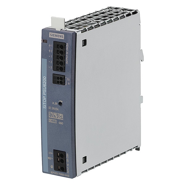 Siemens Stabilized Power Supply, 120/230V AC, 24V DC, 120W, 5A, DIN Rail - 6EP33337SB000AX0