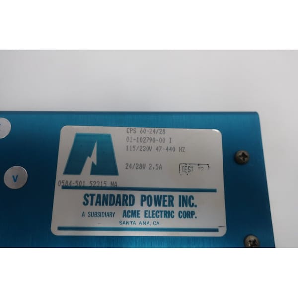 Standard Power Power Supply, 115/230V AC, 24/28V DC, 2.5A - CPS 60-24/28