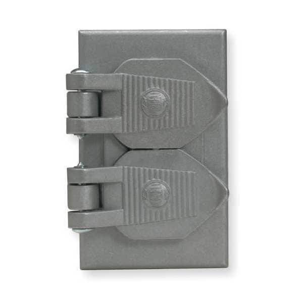 Hubbell Wiring Device-Kellems Weatherproof Cover, 1 Gang, Cast Aluminum - HBL5205WO