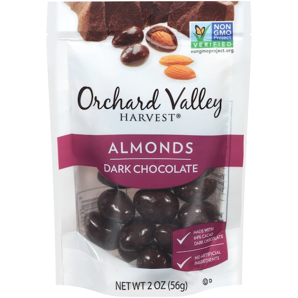 Valle del Huerto: Almendras de Chocolate Oscuro Valle del Huerto Harvest de 2 oz, PK14 - V13437