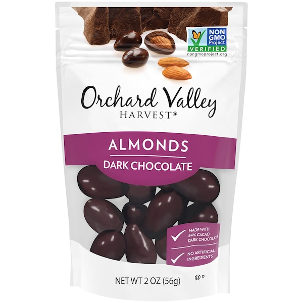 Valle del Huerto: Almendras de Chocolate Oscuro Valle del Huerto Harvest de 2 oz, PK14 - V13437