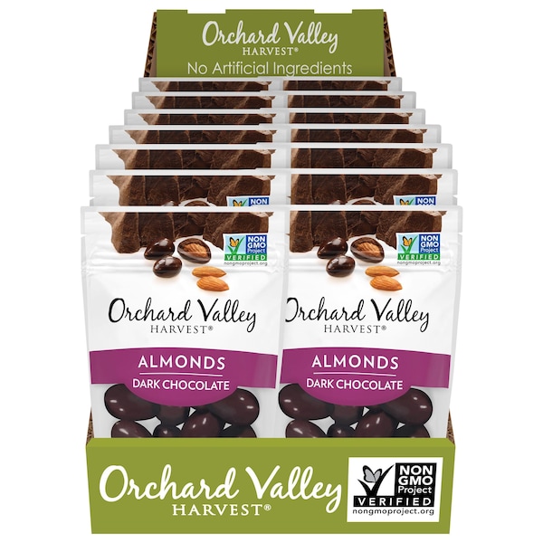 Valle del Huerto: Almendras de Chocolate Oscuro Valle del Huerto Harvest de 2 oz, PK14 - V13437