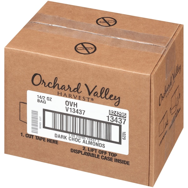 Valle del Huerto: Almendras de Chocolate Oscuro Valle del Huerto Harvest de 2 oz, PK14 - V13437