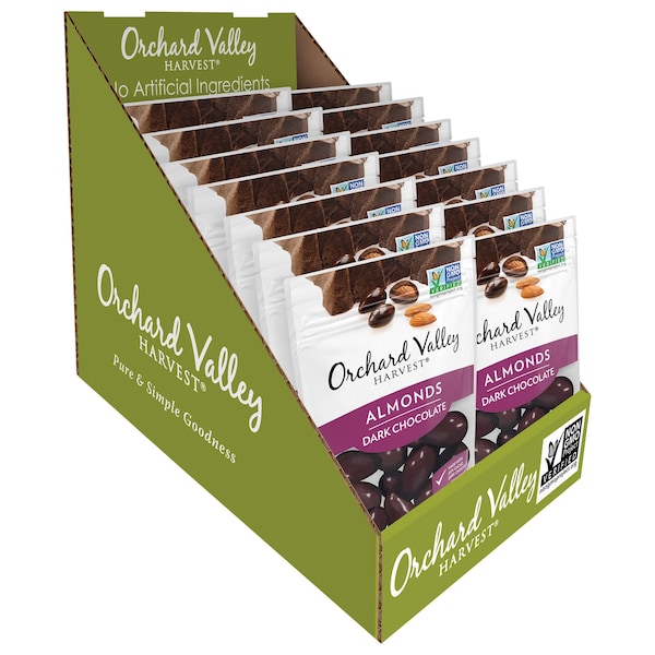 Valle del Huerto: Almendras de Chocolate Oscuro Valle del Huerto Harvest de 2 oz, PK14 - V13437