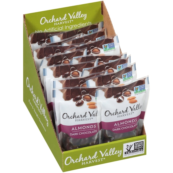 Valle del Huerto: Almendras de Chocolate Oscuro Valle del Huerto Harvest de 2 oz, PK14 - V13437