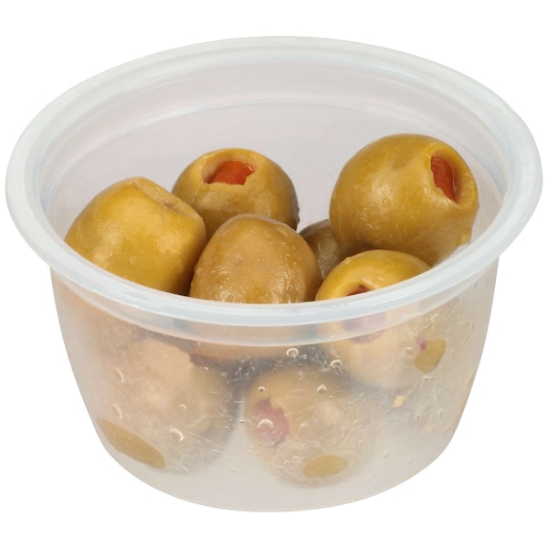 Perlas de Aceitunas "Olive To Go" Rellenas de Pimiento Manzanilla 1.2 oz., Paquete de 96 - 8956315