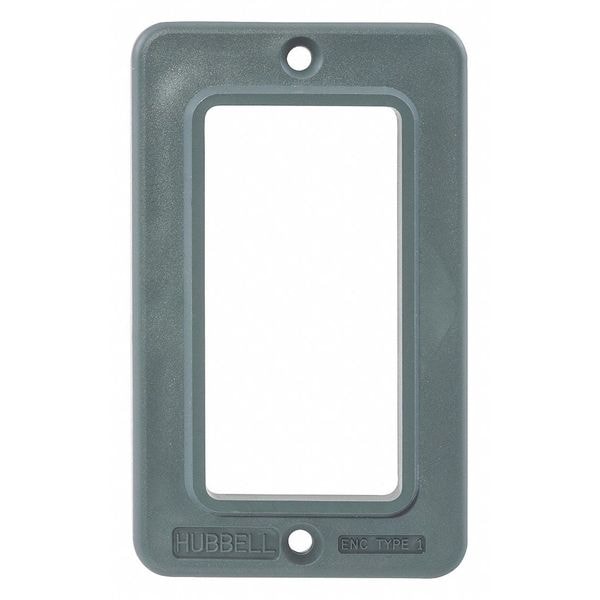 Hubbell Wiring Device-Kellems Electrical Box Cover, Wall Box Type, 1 Gang - HBL3060