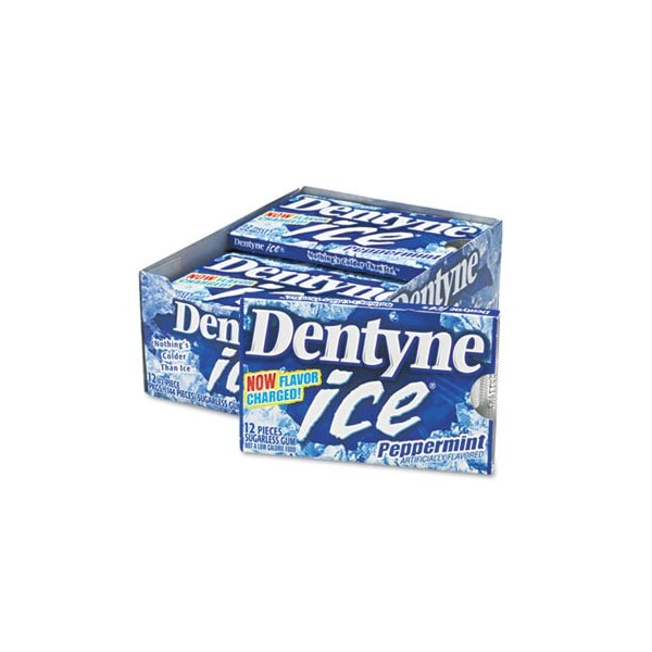 Cadbury Adams USA Dentyne Ice, CHICLE SIN AZÚCAR, SABOR A MENTA, 9PK - 3125400