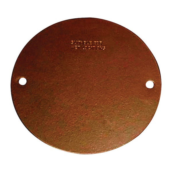 Sigma Electric Electrical Box Cover, Round, Stamped Steel, Blank Cover - 14241BR