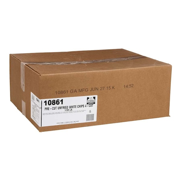 Mission Foods Misión Pre-Corte sin Freír Tortilla Blanca Chips 30 libras - 10861