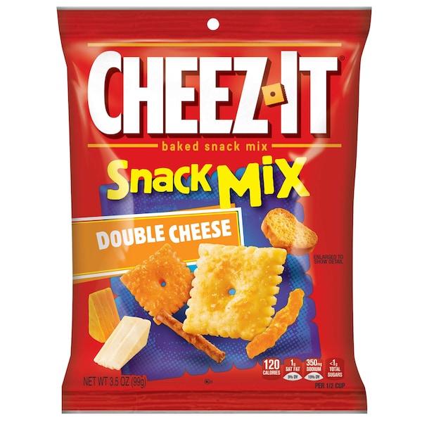 Cheez-It Cheez-It Galletas de Queso Doble Cheese Snack Mix 3.5 oz. Bolsa, PK6 - 2410057720