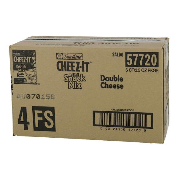 Cheez-It Cheez-It Galletas de Queso Doble Cheese Snack Mix 3.5 oz. Bolsa, PK6 - 2410057720