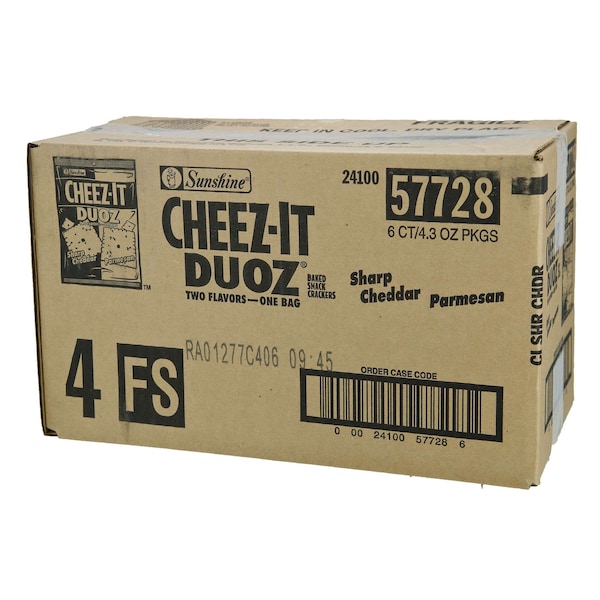 Cheez-It Cheez-It Mezcla de bocadillos de Sharp Cheddar & Parmesan Cheez-It Mix 4.3 oz. Bolsa, paquete de 6 - 2410057728