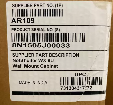 APC NetShelter WX Wall Mount Cabinet AR109