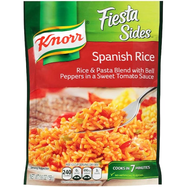 Arroz sabor Spanish Rice de Knorr Knorr, 5.6 oz, paquete de 12 - 02268