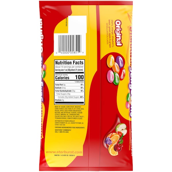 Starburst Original Jellybean 14 oz., paquete de 12 - 100674