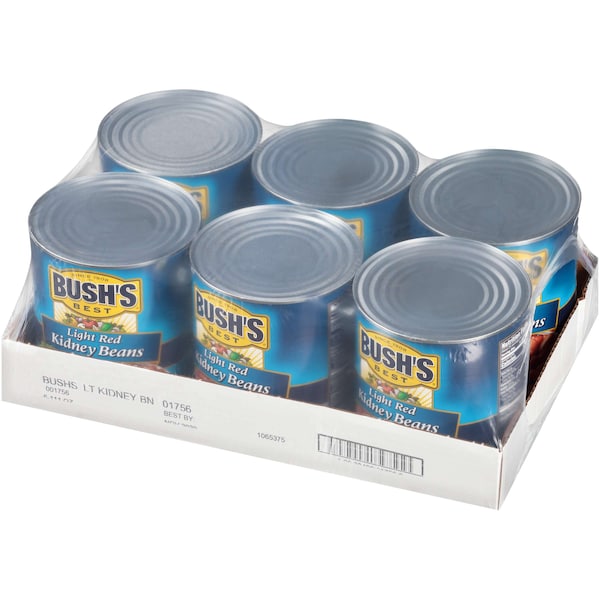 Los Mejores Frijoles Rojos Light de Bush's en lata #10, paquete de 6 - 01756