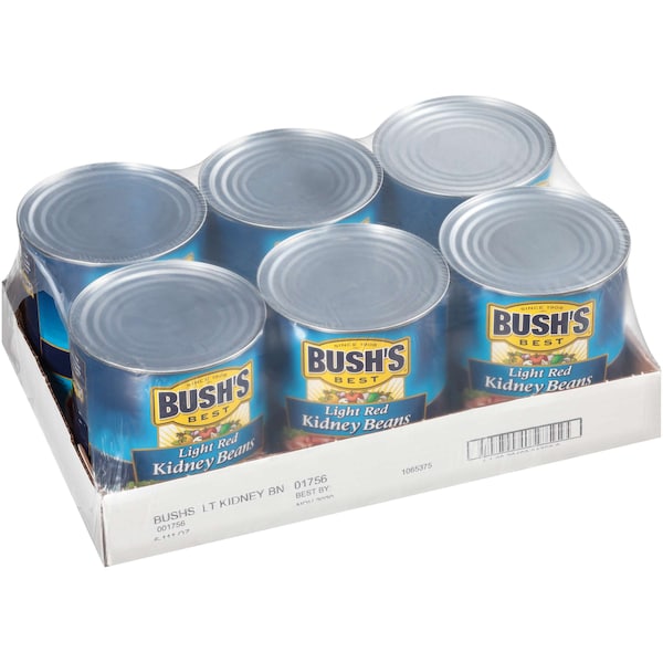Los Mejores Frijoles Rojos Light de Bush's en lata #10, paquete de 6 - 01756