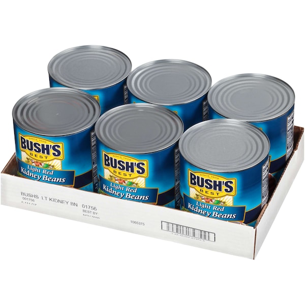 Los Mejores Frijoles Rojos Light de Bush's en lata #10, paquete de 6 - 01756
