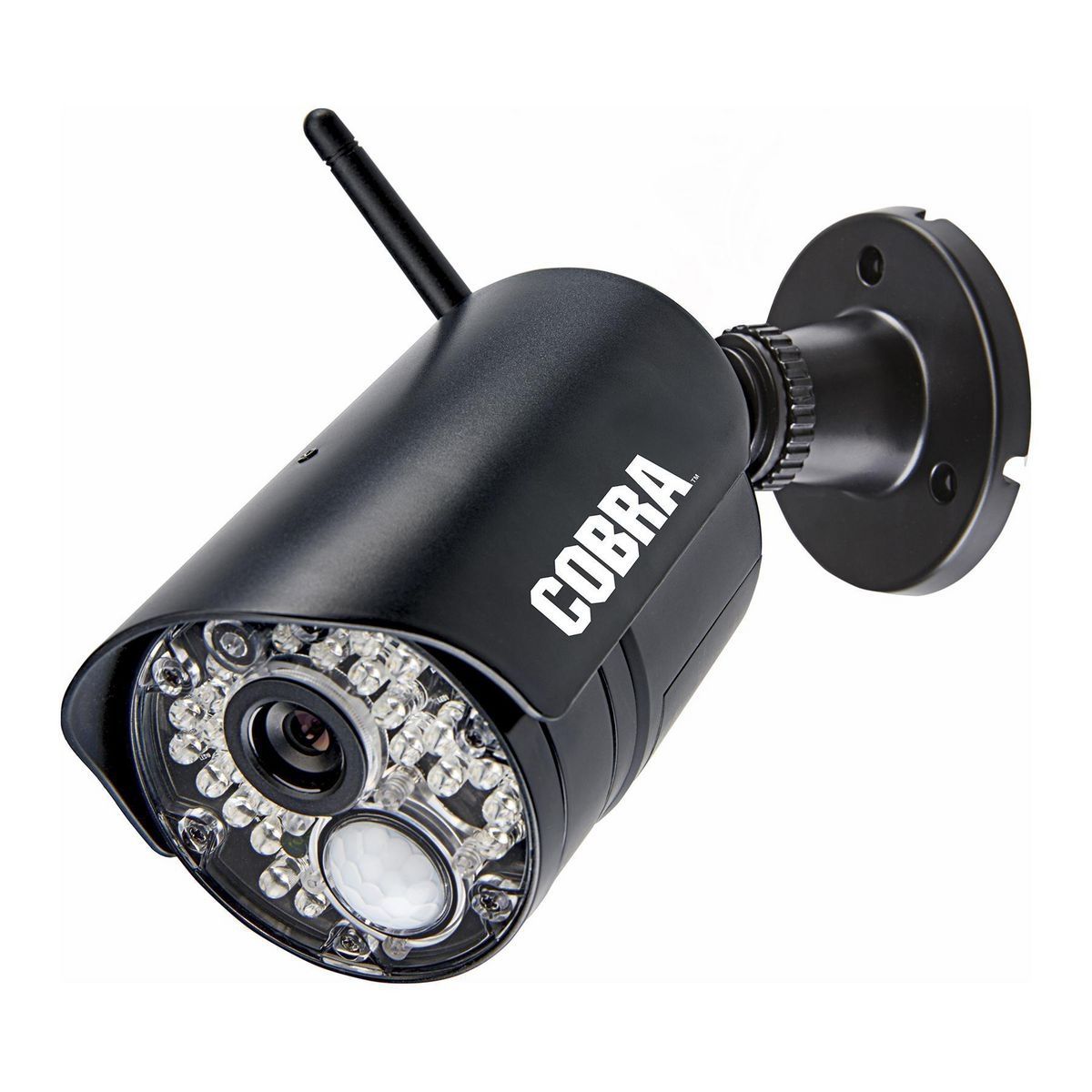 Cámara de vigilancia inalámbrica a color Cobra HD para interiores/exteriores con visión nocturna - 57989