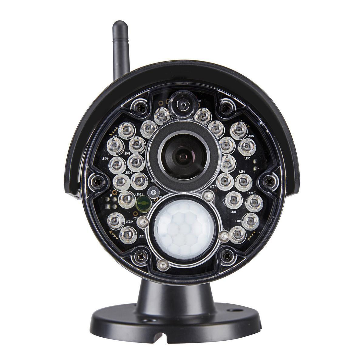 Cámara de vigilancia inalámbrica a color Cobra HD para interiores/exteriores con visión nocturna - 57989