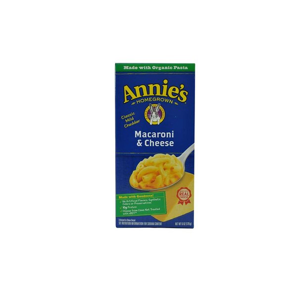 Annies Annie's Mild Cheddar Macaroni & Cheese de 6 oz, caja de 12 unidades - 13562-00045
