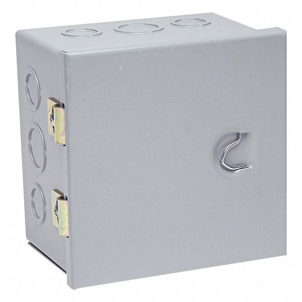 Wiegmann Carbon Steel Electrical Enclosures, 8 in H, 4 in D, 8 in W, NEMA 1, Hinged - A080804