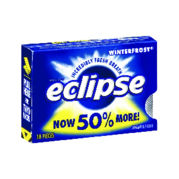 Chicloso sin azúcar Eclipse Winterfrost, paquete de 18 unidades, 18PK - 551386