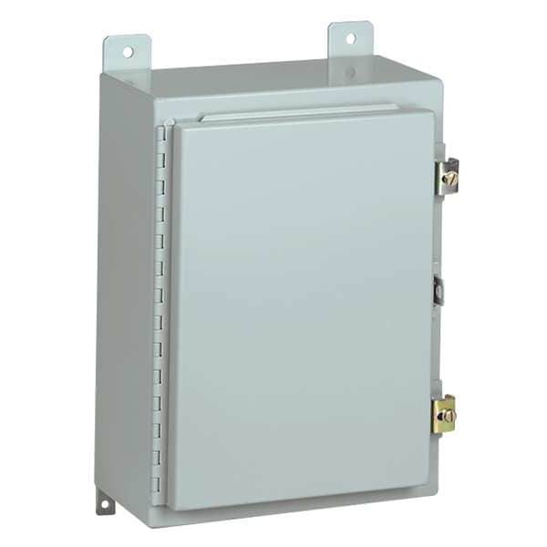 Wiegmann Carbon Steel Electrical Enclosures, 36 in H, 8 in D, 30 in W, NEMA 12, Hinged - N12363008