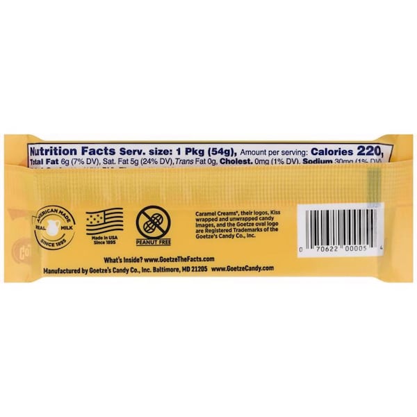 Caramelos de Caramelo Original Goetzes Candy Goetzes Candy Caramel Creams 1.9 oz - 25101