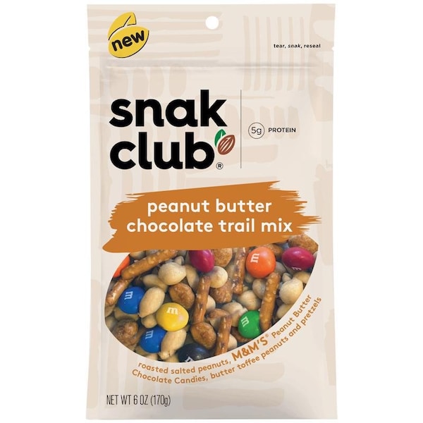 Mezcla de sendero PEANT CHOC de Snak Club 6 oz - 1721502