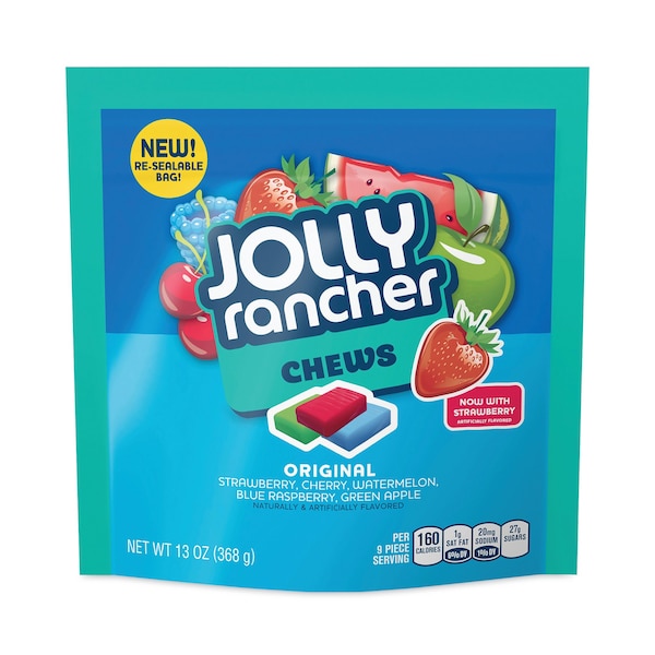 Caramelos masticables Jolly Rancher, sabores surtidos, bolsas de 13 oz, paquete de 4, 4 paquetes - 51921