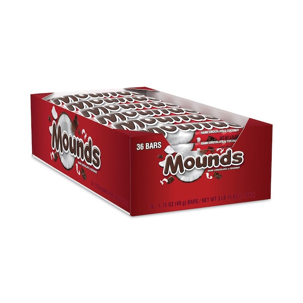 Barra de dulce montículos, coco y chocolate oscuro 1.75 oz, PK36, 36PK - 310