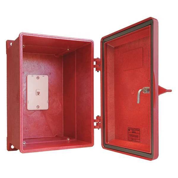 Hubbell Gai-Tronics Plastic Electrical Enclosures, 14-5/8 in H, 10-1/2 in D, 10.9 in W, NEMA 4X - 255-003RD