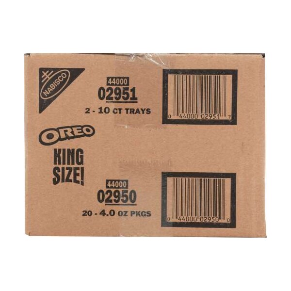 Galletas Oreo tamaño King Size de 10 galletas, paquete de 20 - 05061