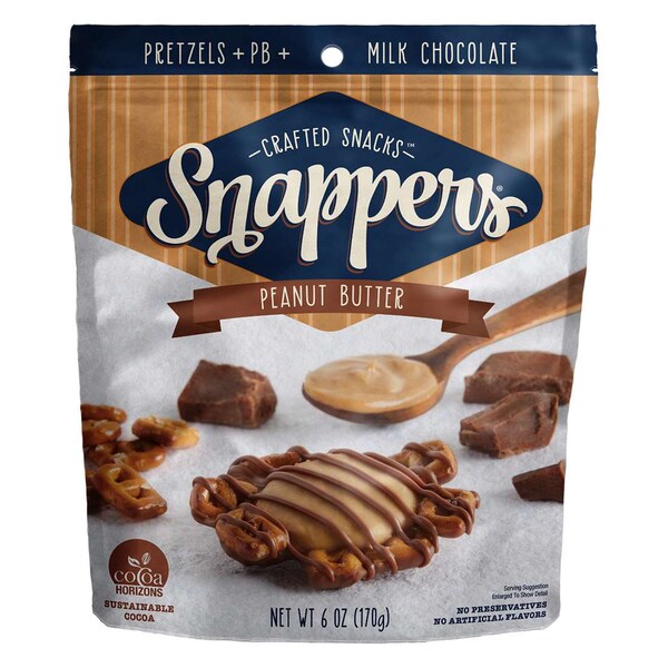 Mantequilla de cacahuate con chocolate con leche Snappers 6 oz., PAQ6 - 212-10128