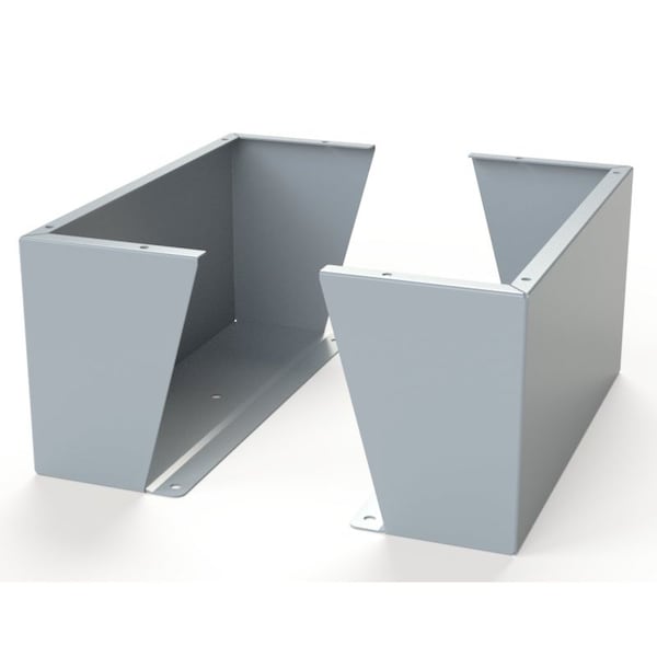 Saginaw Control & Engineering Floor Stand Kit, 12 in. H x 24 in. W x 9.12 in. L, Carbon Steel, 1 PR - SCE-FK1224